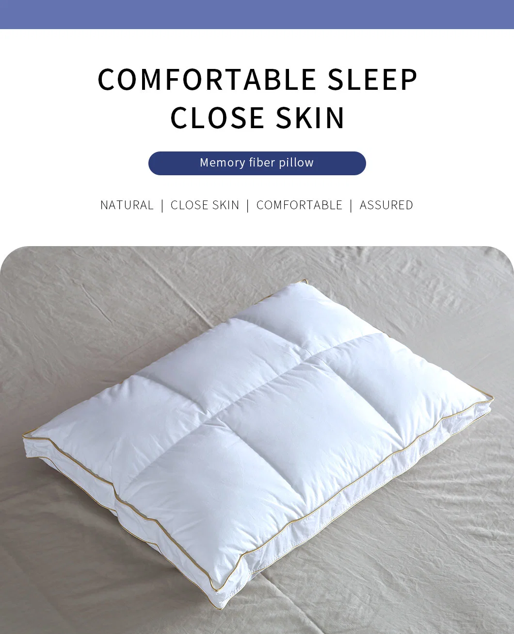 Breathable Ventilation Bedding Products Cotton Bed Pillows for Healthy Sleep