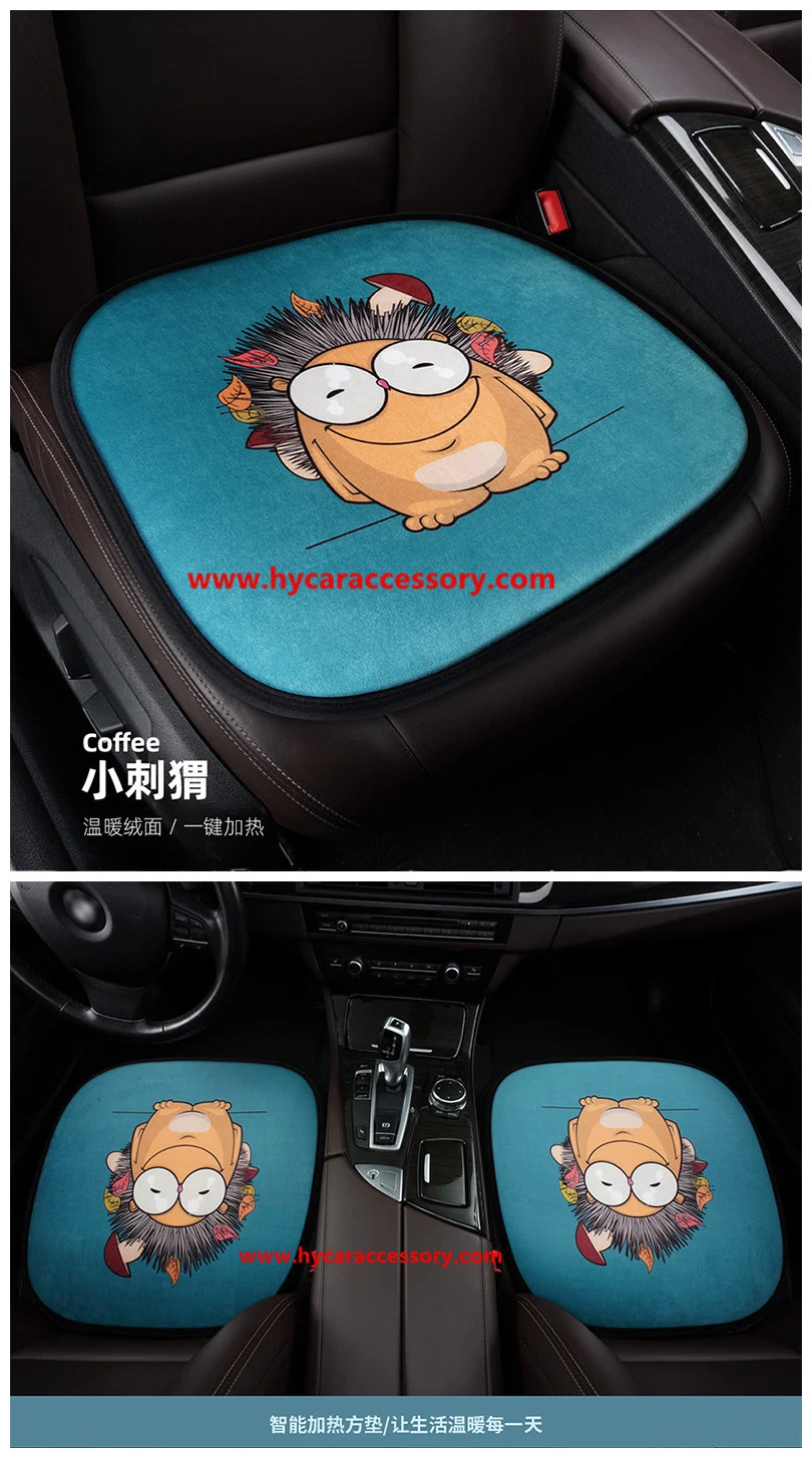 Car Decoration Car Interiorcar Accessory Home   Office Universal Cartoon USB   Heating Cushion Pad Winter Auto Heated Car Seat Cushion