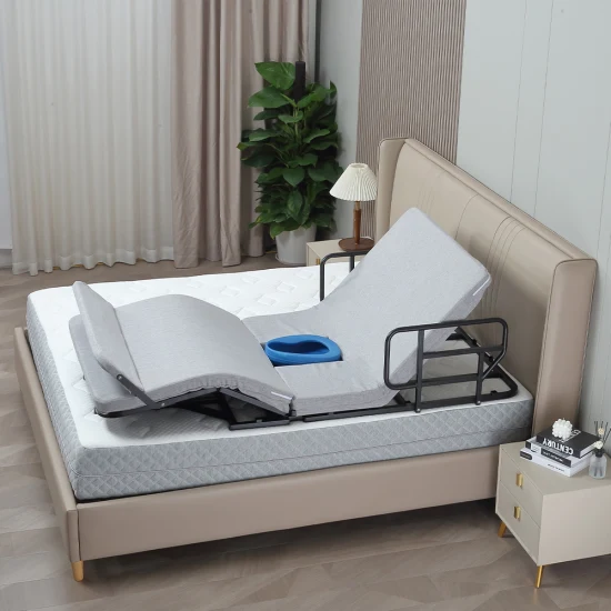Мебель для дома, односпальная вспомогательная электрическая регулируемая кровать King для пожилых людей и инвалидов